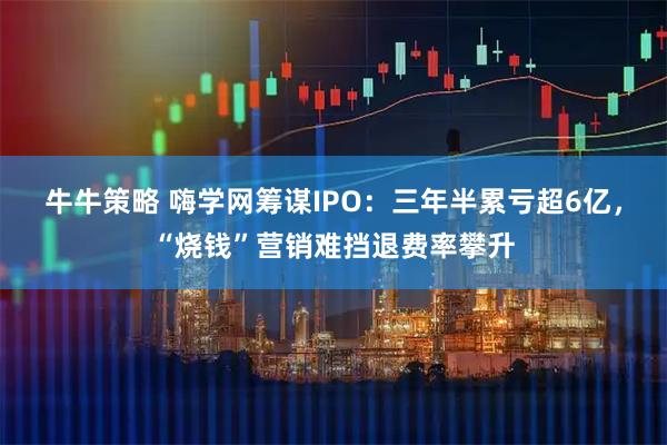 牛牛策略 嗨学网筹谋IPO：三年半累亏超6亿，“烧钱”营销难挡退费率攀升