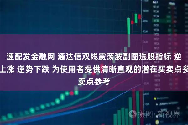 速配发金融网 通达信双线震荡波副图选股指标 逆势上涨 逆势下跌 为使用者提供清晰直观的潜在买卖点参考