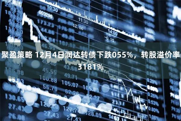 聚盈策略 12月4日润达转债下跌055%，转股溢价率3181%